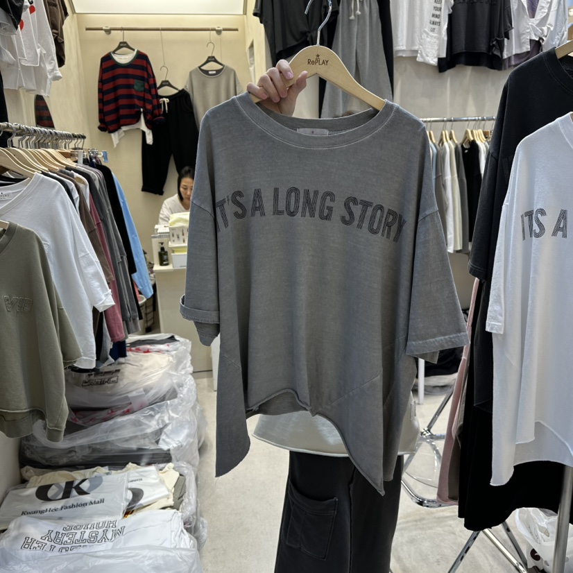 REPLAY韓國代購㊣女裝新品人氣真品時尚推薦25秋冬職業休閑T恤REPLAYT恤圖色3