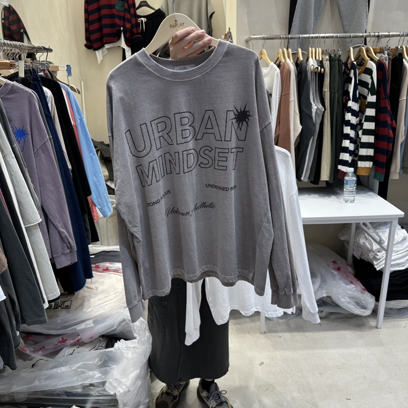 REPLAY東大門㊣直郵女士新品職業25秋冬時尚推薦休閑長袖T恤REPLAY長袖T恤圖色2