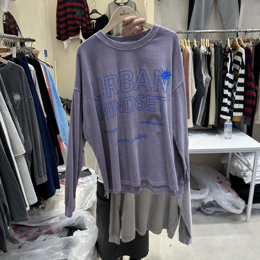 REPLAY東大門㊣直郵女士新品職業25秋冬時尚推薦休閑長袖T恤REPLAY長袖T恤圖色3
