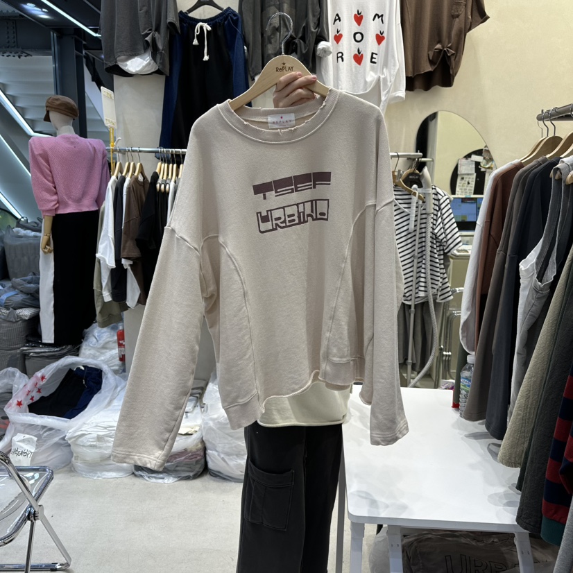 REPLAY韓國直郵㊣女士新品職業25秋冬人氣推薦時尚休閑長袖T恤REPLAY長袖T恤圖色1