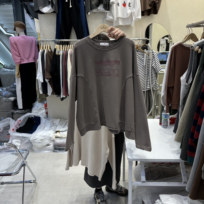 REPLAY韓國直郵㊣女士新品職業25秋冬人氣推薦時尚休閑長袖T恤REPLAY長袖T恤圖色2