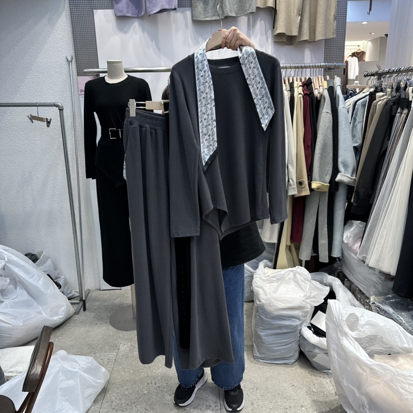 BLOOM韓國直郵㊣女士新款25秋冬真品休閑人氣熱賣職業時尚套裝BLOOM-Q套裝圖色2墨色