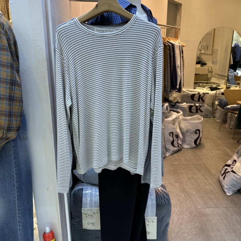 AND FLOYD東大門㊣實拍女裝新品時尚人氣休閑熱賣職業長袖T恤stunning and Floyd長袖T恤圖色1