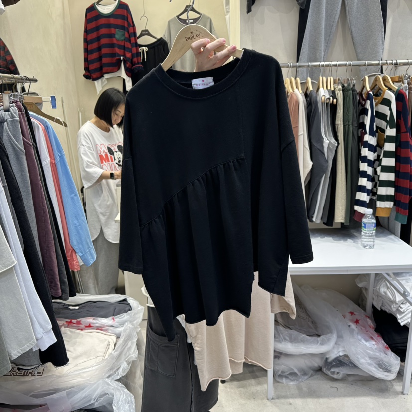 REPLAY韓國代購㊣女士新品時尚推薦25秋冬職業人氣休閑長袖T恤REPLAY長袖T恤圖色3