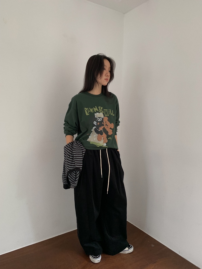 CAMEL-P東大門㊣代購女士新款25秋冬長袖T恤Came_l 家長袖T恤