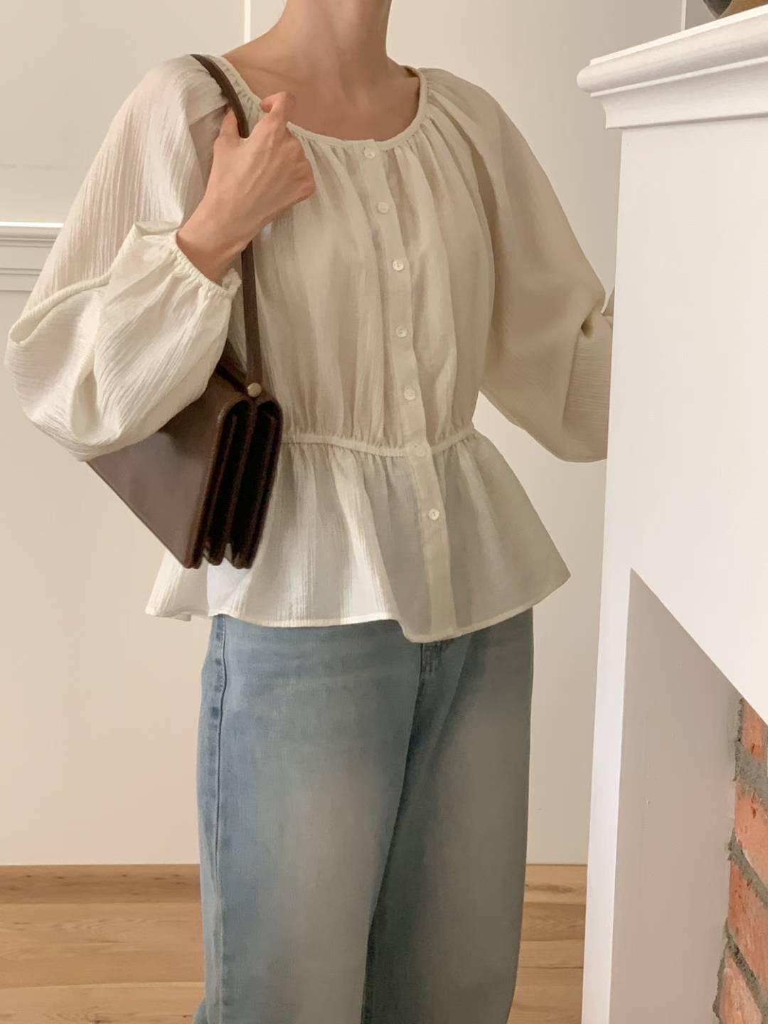 SUNDAY東大門㊣直郵女士新品真品職業人氣熱賣25秋冬襯衫蕾絲衫SUNDAY襯衫/蕾絲衫