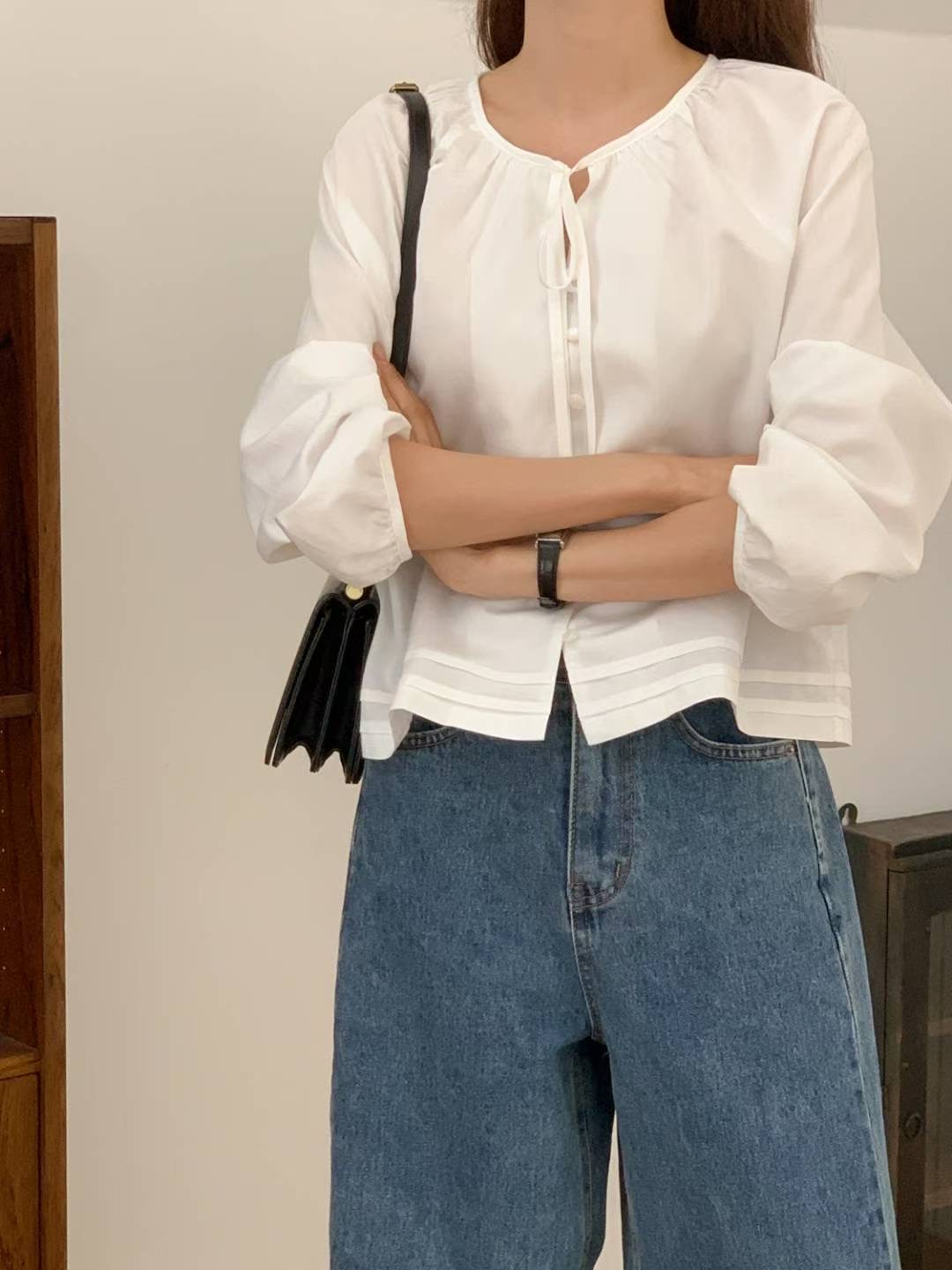 SUNDAY東大門㊣直郵女士新款推薦人氣真品職業時尚襯衫蕾絲衫SUNDAY襯衫/蕾絲衫