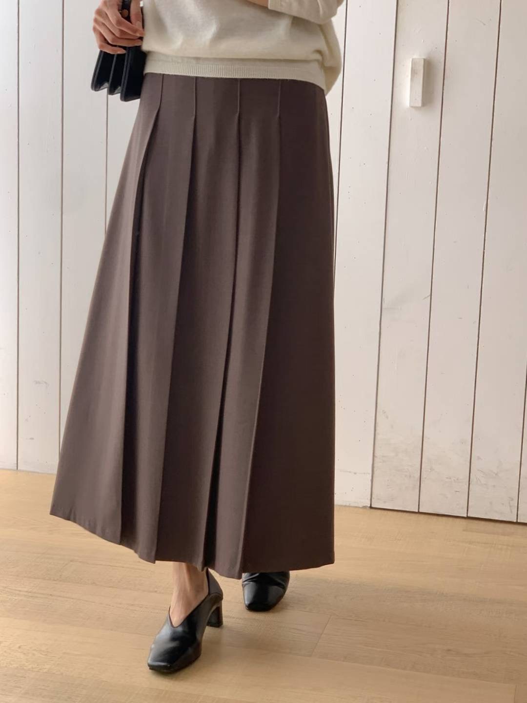SUNDAY韓國代購㊣女士新品25秋冬熱賣時尚推薦職業人氣長裙SUNDAY長裙圖色2
