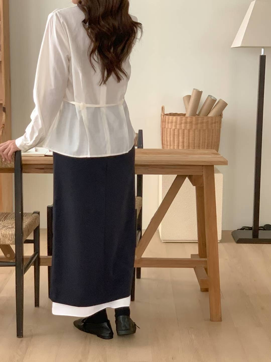 SUNDAY韓國代購㊣女裝新款休閑時尚推薦人氣熱賣襯衫蕾絲衫SUNDAY襯衫/蕾絲衫