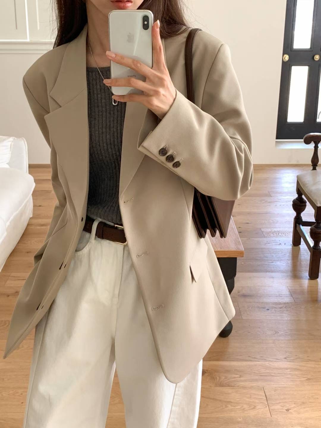 SUNDAY東大門㊣直郵女裝新款真品休閑時尚人氣25秋冬西裝西服SUNDAY西裝/西服