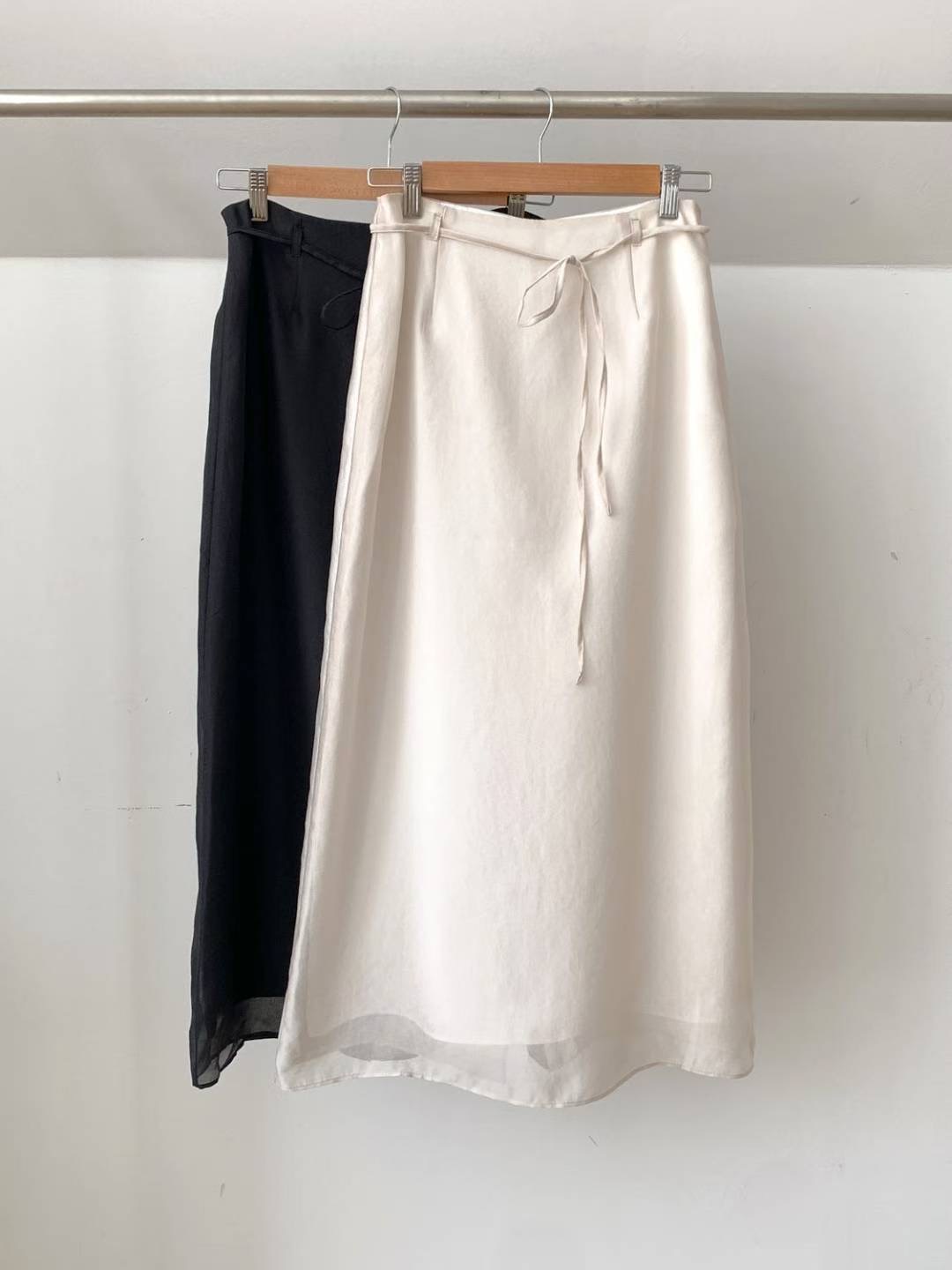 SUNDAY東大門㊣直郵女士新品25秋冬職業人氣休閑長裙歐根紗SUNDAY長裙
