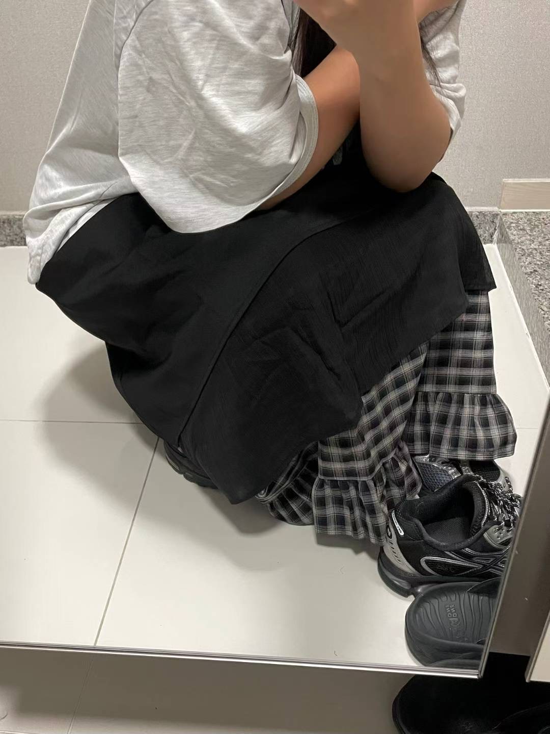 WOOJOO韓國代購㊣女士新款休閑真品人氣職業熱賣時尚推薦長裙WOOJOO長裙