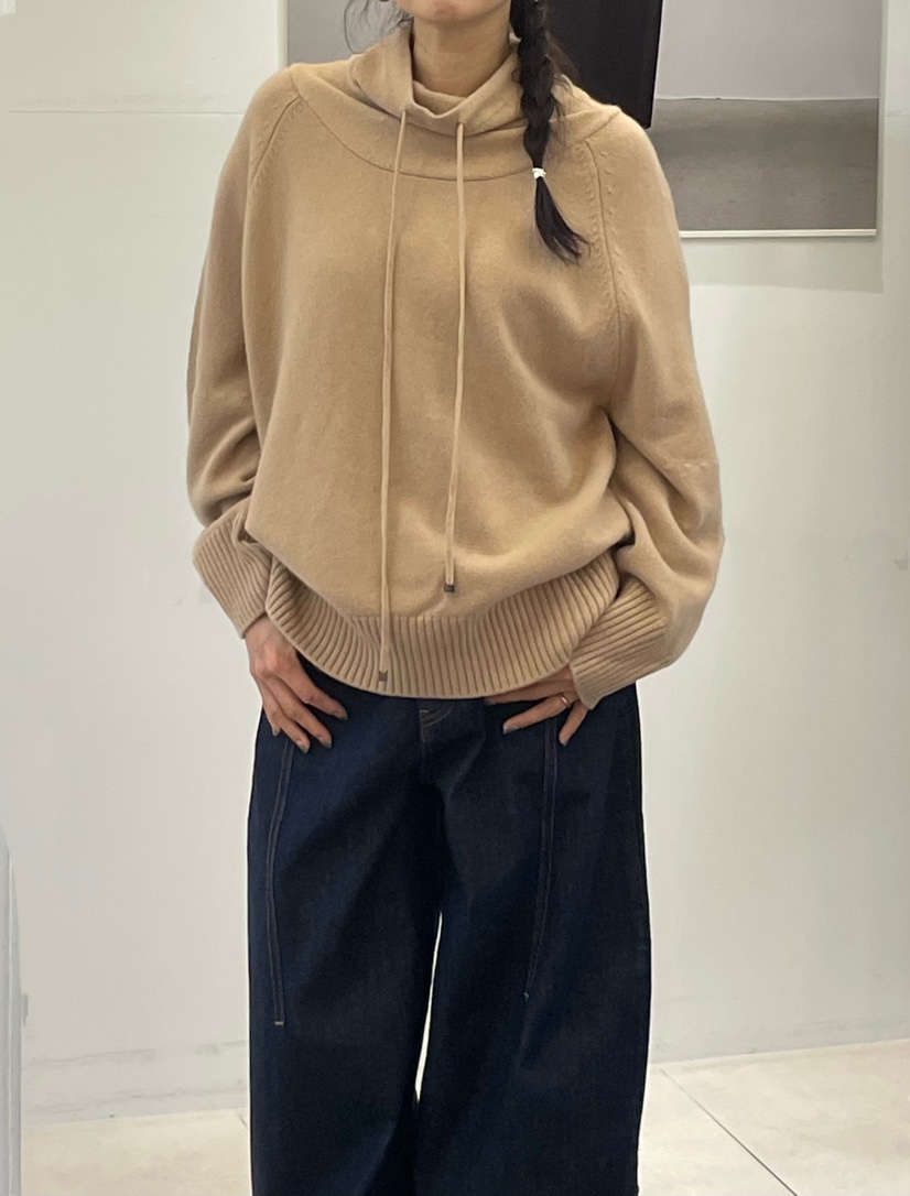 NEOUL東大門㊣直郵女裝新品休閑時尚推薦熱賣25秋冬人氣針織衫NEOUL/ahin雙領標簽針織衫