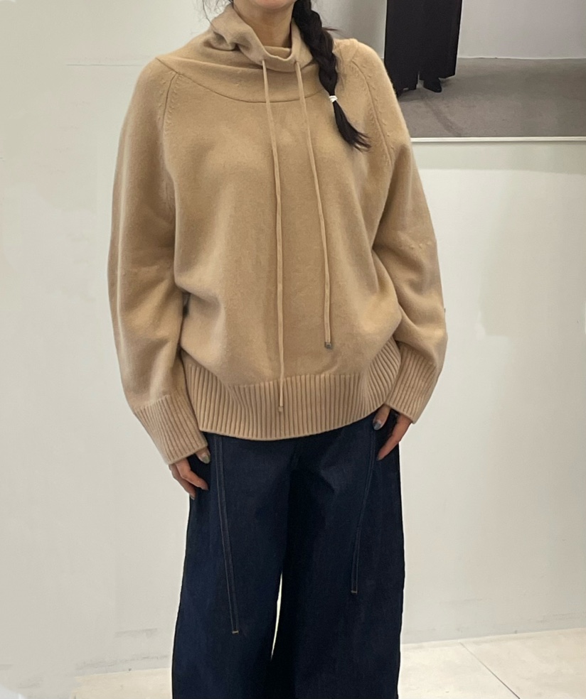 NEOUL東大門㊣直郵女裝新品休閑時尚推薦熱賣25秋冬人氣針織衫NEOUL/ahin雙領標簽針織衫