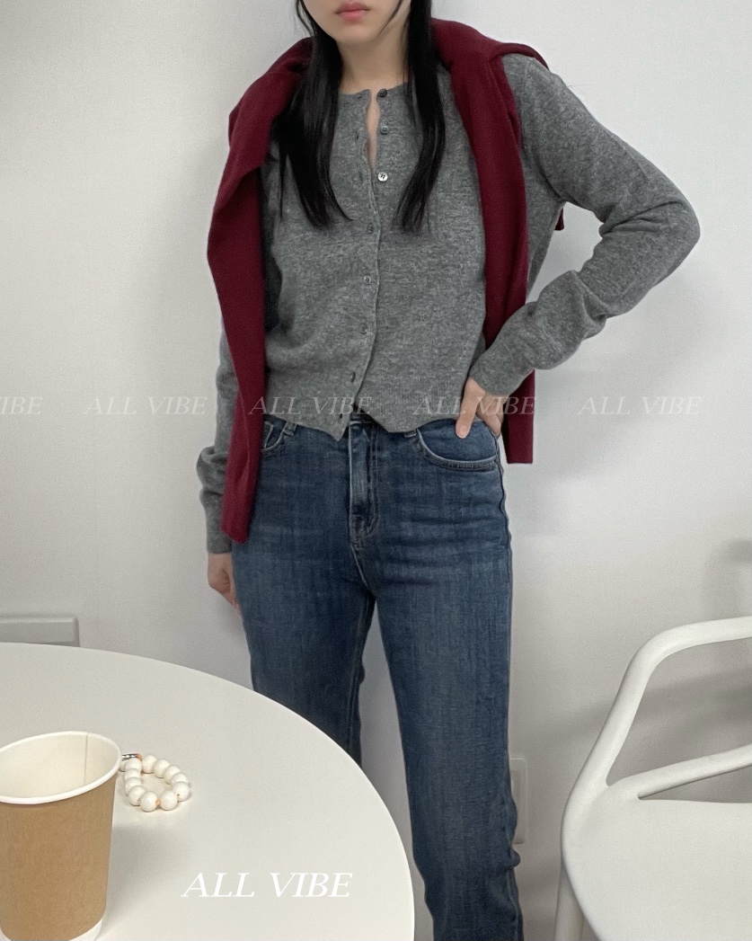 ALLVIBE韓國直郵㊣女士新品休閑職業人氣25秋冬時尚推薦針織衫ALLVIBE針織衫
