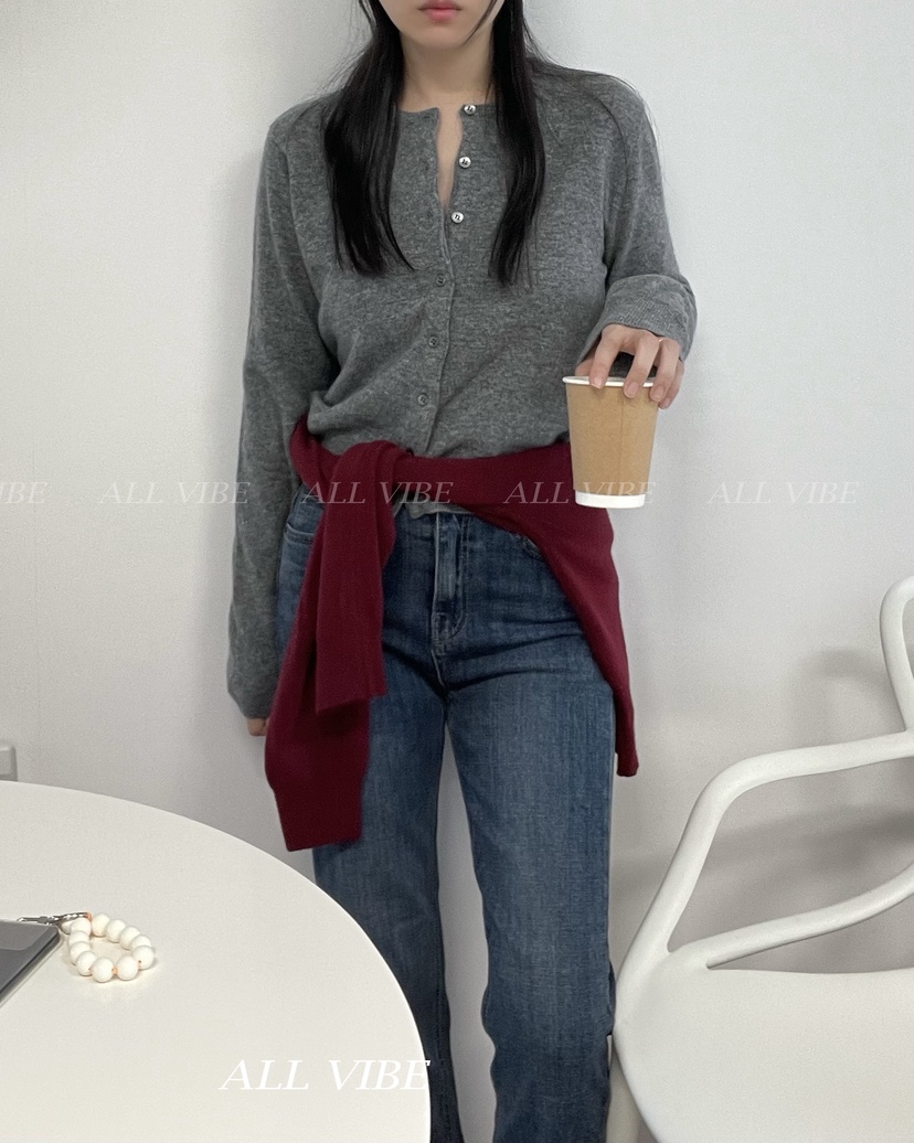 ALLVIBE韓國直郵㊣女士新品休閑職業人氣25秋冬時尚推薦針織衫ALLVIBE針織衫