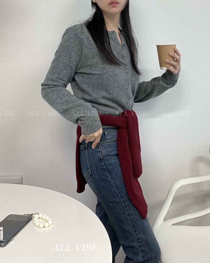 ALLVIBE韓國直郵㊣女士新品休閑職業人氣25秋冬時尚推薦針織衫ALLVIBE針織衫