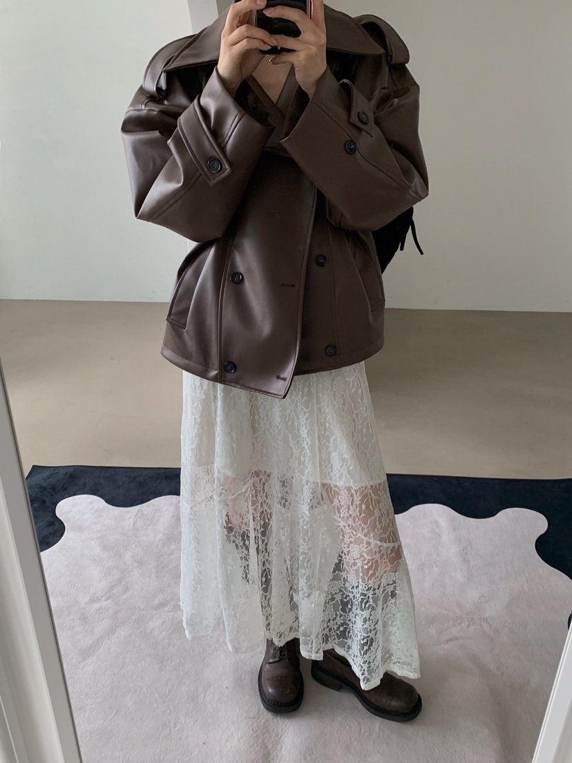 VERANDA韓國直郵㊣女士新款熱賣休閑推薦時尚職業真品夾克皮革VERANDA夾克