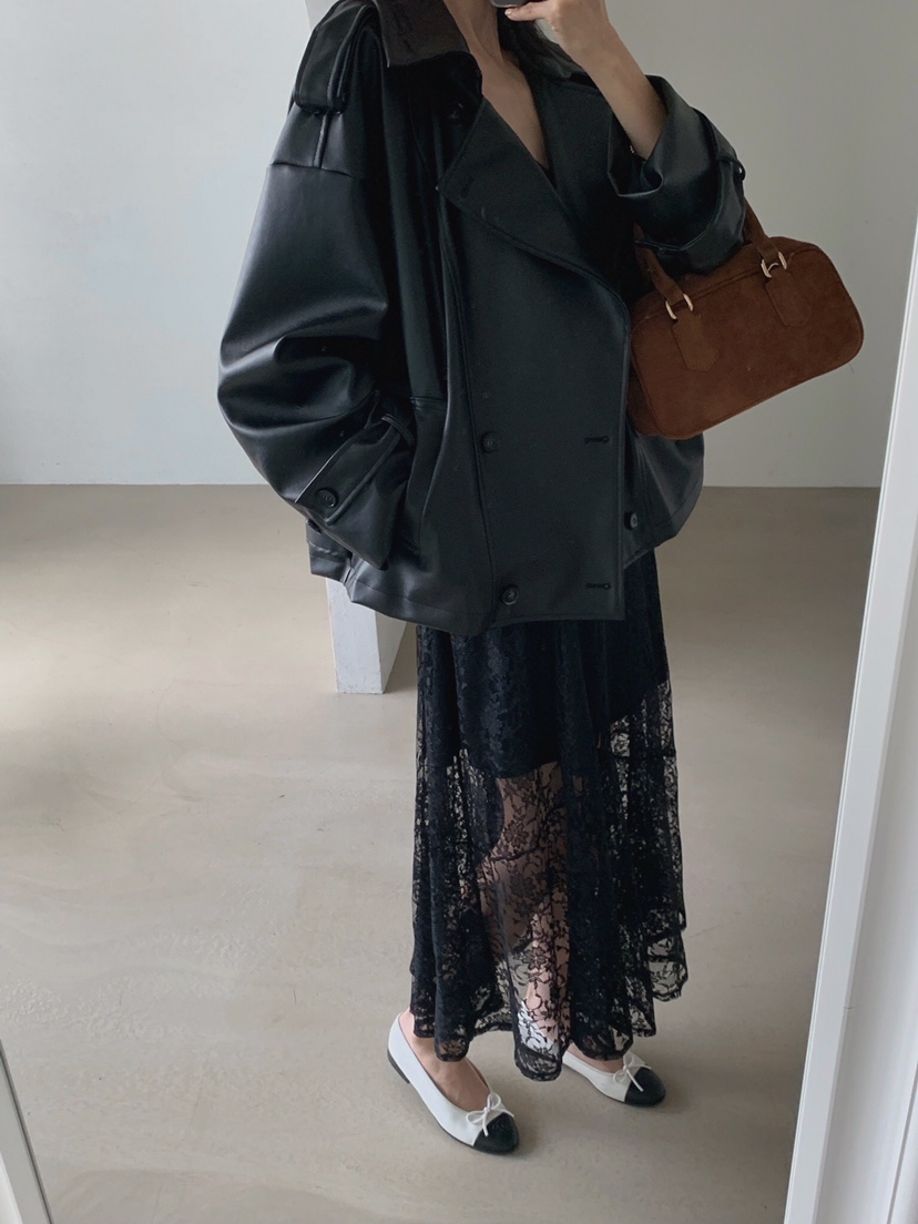 VERANDA韓國直郵㊣女士新款熱賣休閑推薦時尚職業真品夾克皮革VERANDA夾克