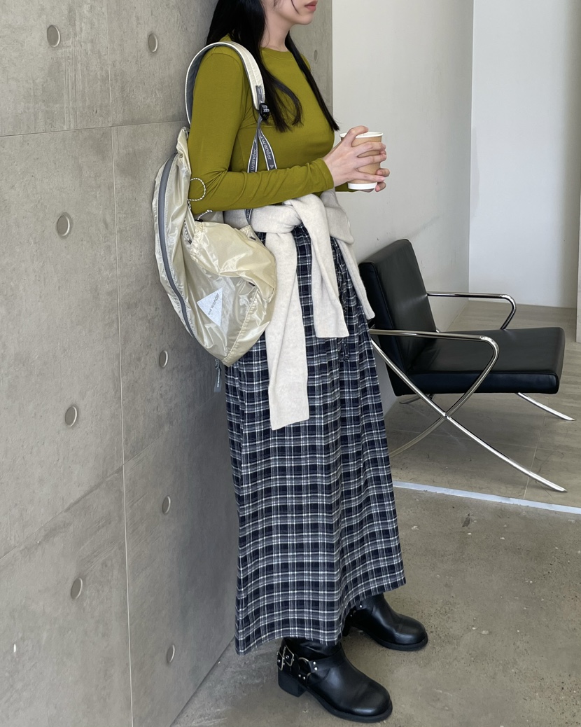 ALLVIBE東大門㊣代購女裝新款熱賣25秋冬真品休閑時尚人氣長裙ALLVIBE長裙