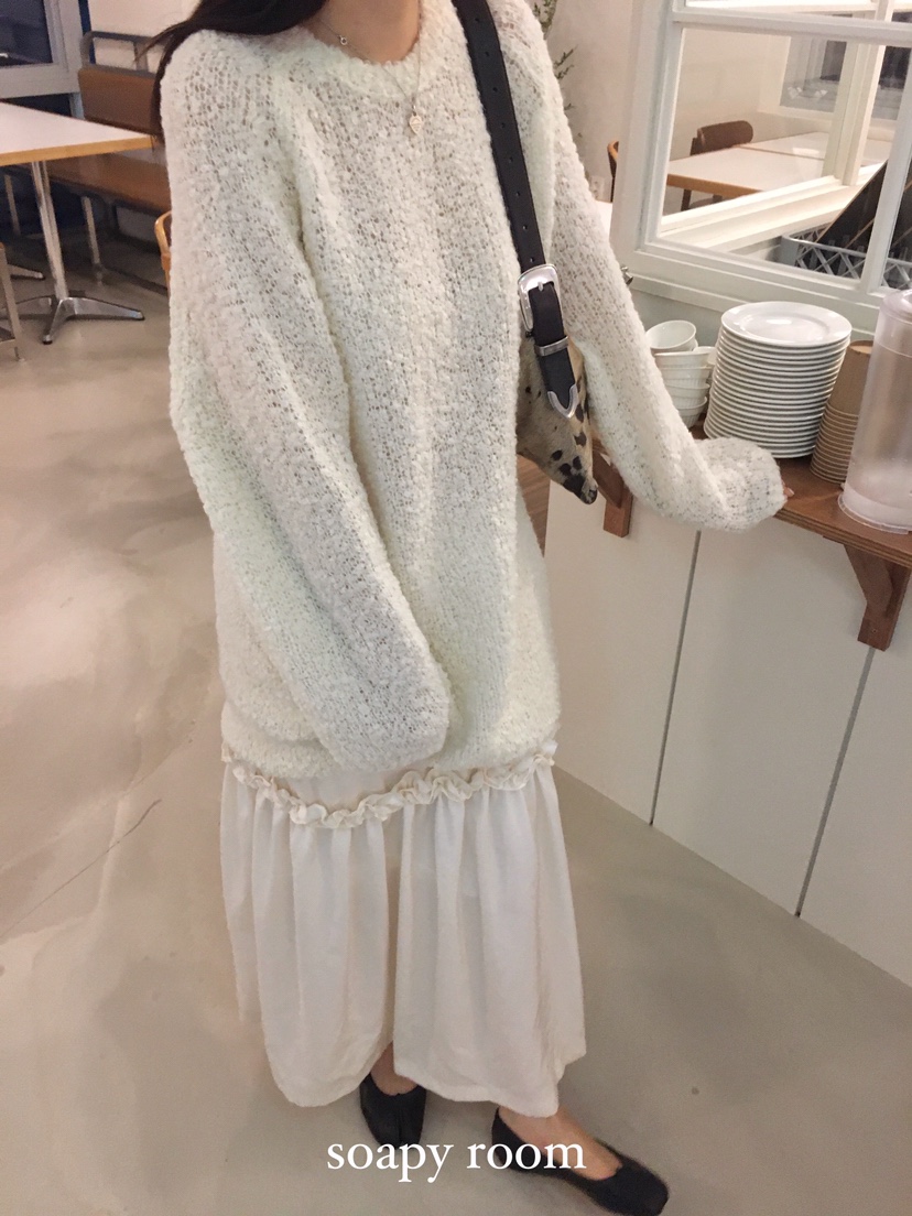 SOAPYROOM東大門㊣直郵女裝新品真品時尚推薦休閑25秋冬長裙SOAPYROOM長裙