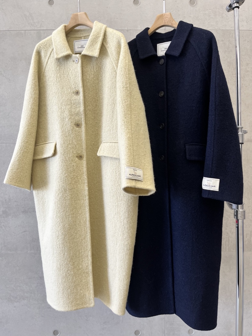 DARAK東大門㊣實拍女士新品25秋冬時尚中長款大衣手工制作羊駝DARAK中長款大衣