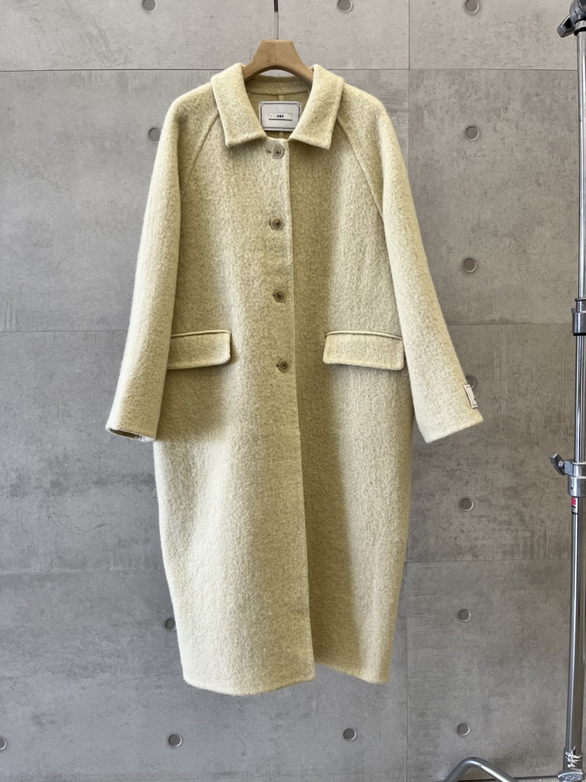 DARAK東大門㊣實拍女士新品25秋冬時尚中長款大衣手工制作羊駝DARAK中長款大衣圖色1
