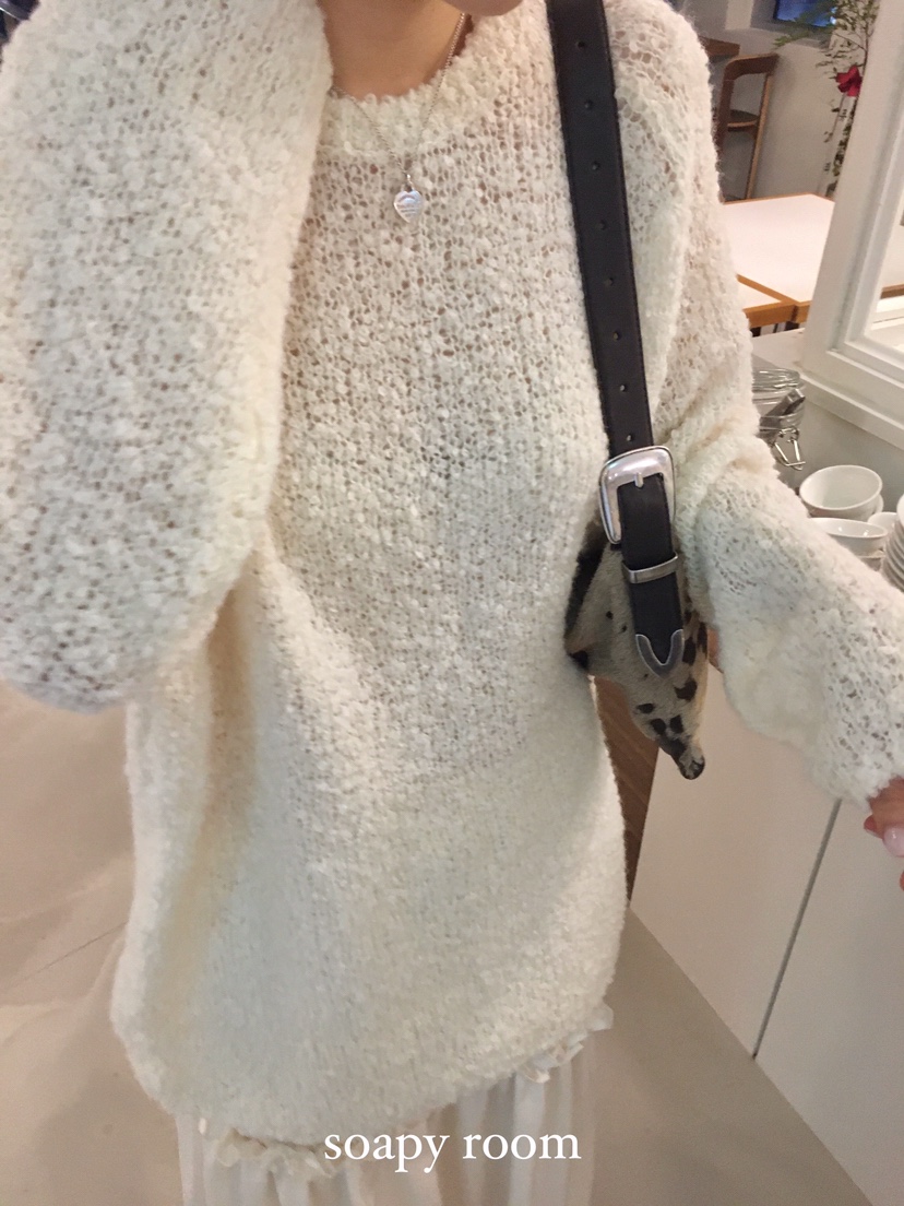 SOAPYROOM東大門㊣實拍女士新款休閑熱賣時尚人氣職業針織衫棉SOAPYROOM針織衫