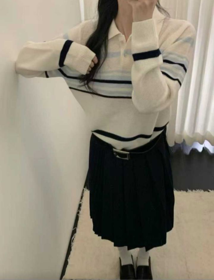 BOBBIE DOLL東大門㊣實拍女士新品25秋冬時尚休閑人氣針織衫BOBBIE DOLL針織衫圖色1