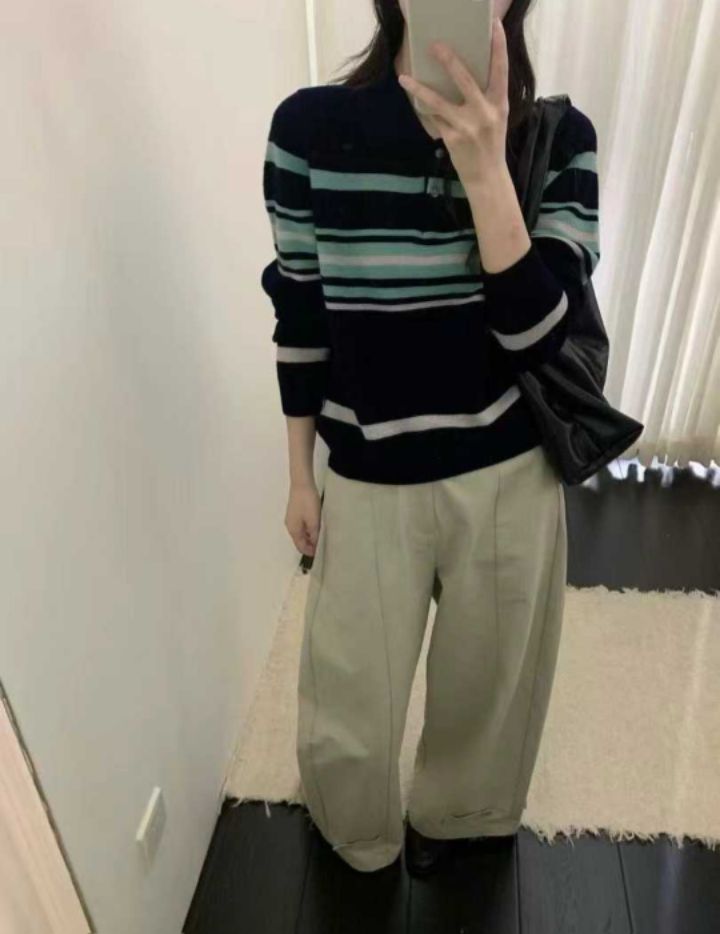 BOBBIE DOLL東大門㊣實拍女士新品25秋冬時尚休閑人氣針織衫BOBBIE DOLL針織衫圖色2