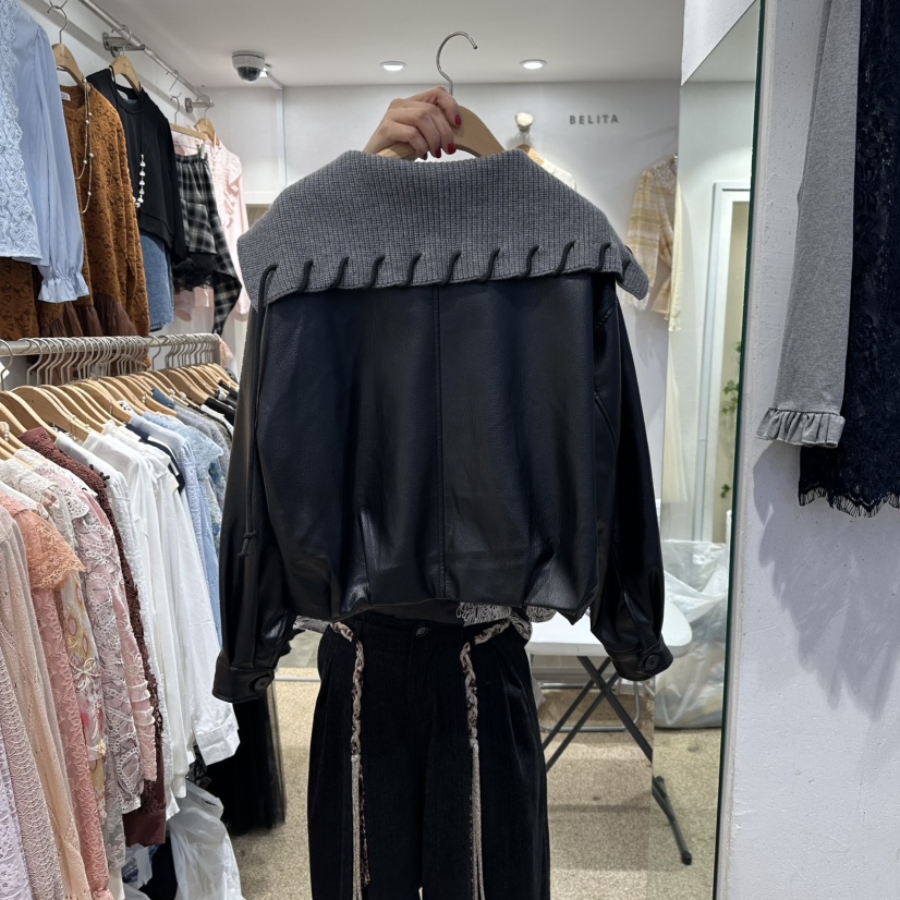 BELITA東大門㊣代購女士新品人氣25秋冬職業休閑推薦夾克披肩BELITA夾克