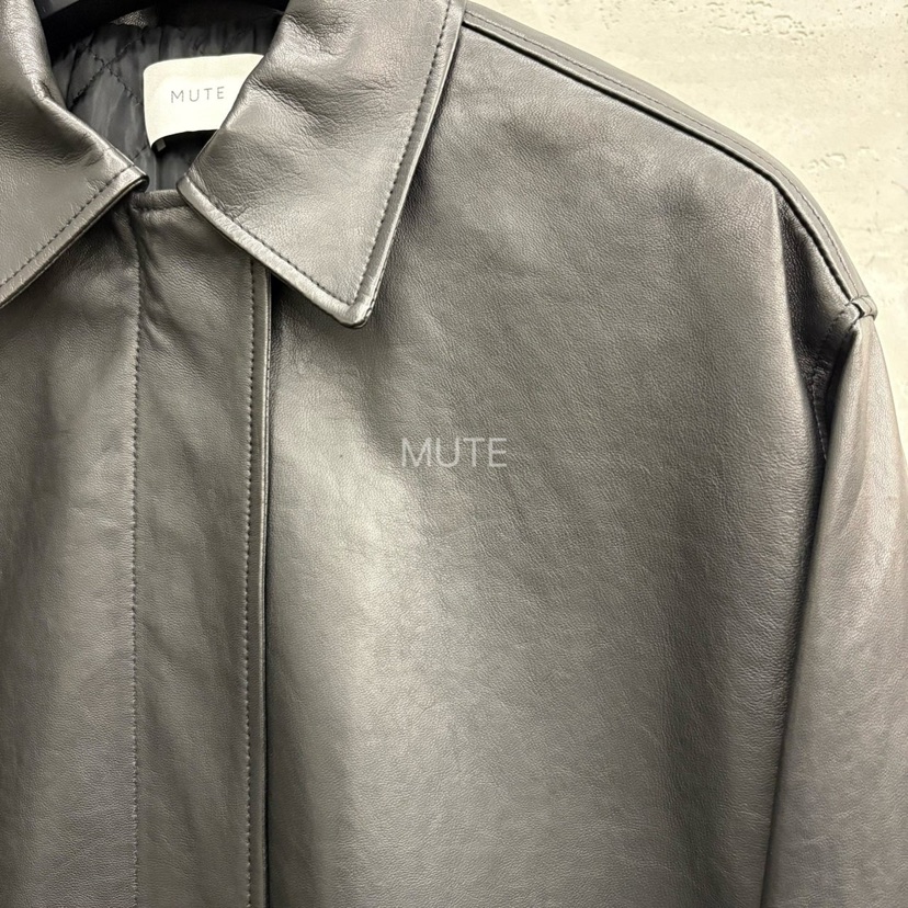 MUTE-P韓國直郵㊣女士新品職業人氣時尚熱賣25秋冬皮衣皮革MUTE皮衣