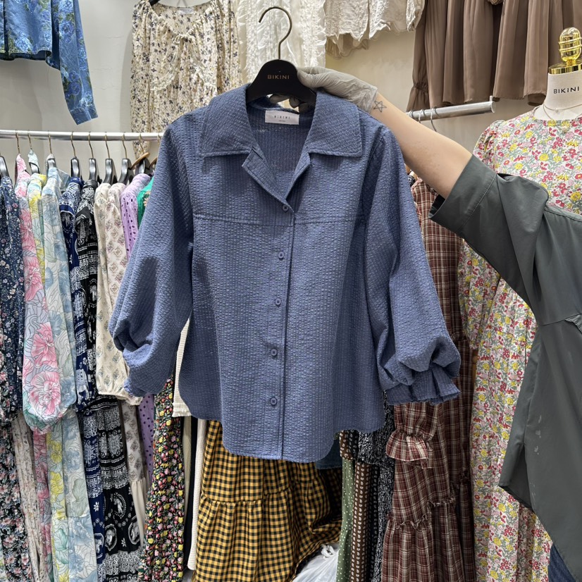 BIKINI韓國直郵㊣女士新款時尚真品推薦職業熱賣襯衫蕾絲衫BIKINI襯衫/蕾絲衫圖色3