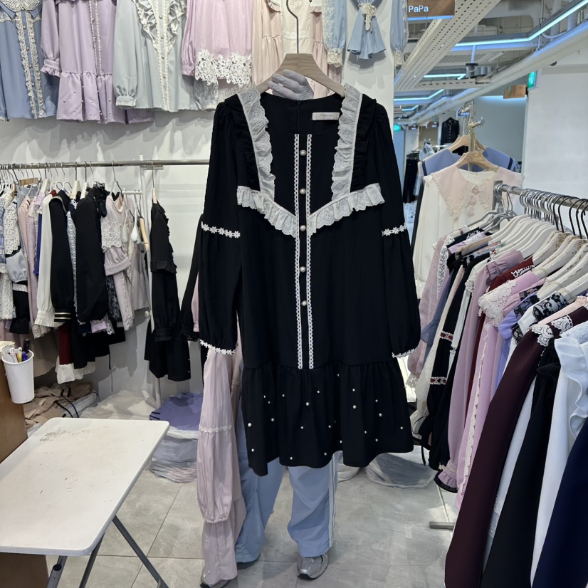 PAPA東大門㊣代購女士新品真品推薦時尚人氣25秋冬熱賣連衣裙PAPA連衣裙圖色2