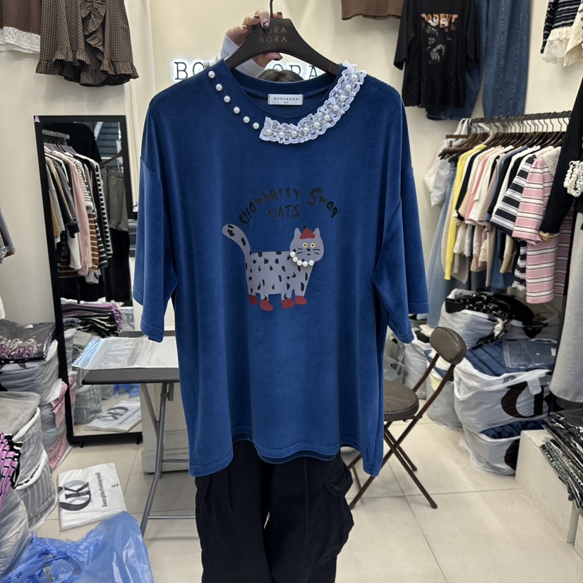 BORA BORA東大門㊣直郵女裝新品真品推薦熱賣人氣時尚25秋冬T恤BORA BORAT恤圖色2