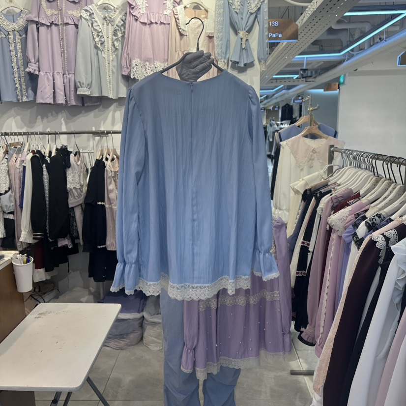 PAPA東大門㊣實拍女裝新品真品25秋冬推薦熱賣職業襯衫蕾絲衫PAPA襯衫/蕾絲衫