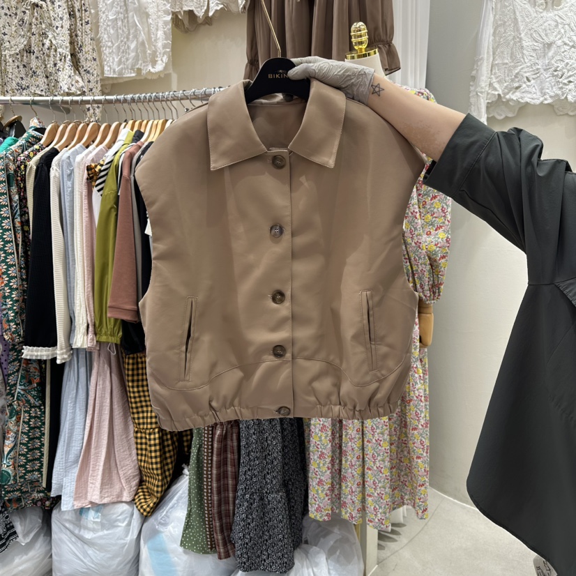 BIKINI韓國直郵㊣女裝新品人氣真品時尚熱賣職業休閑25秋冬馬甲BIKINI馬甲圖色1