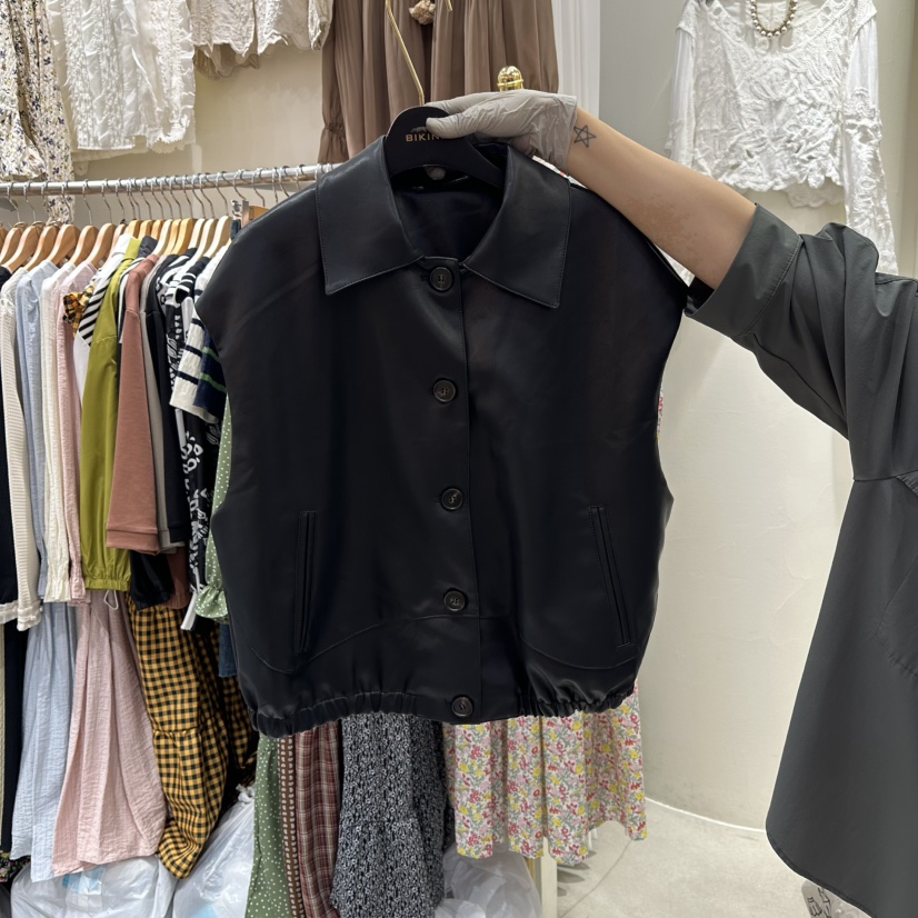 BIKINI韓國直郵㊣女裝新品人氣真品時尚熱賣職業休閑25秋冬馬甲BIKINI馬甲圖色3