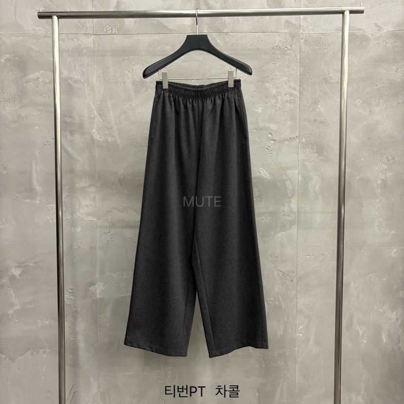 MUTE-P東大門㊣實拍女士新品時尚真品25秋冬職業推薦休閑褲MUTE休閑褲圖色3墨色