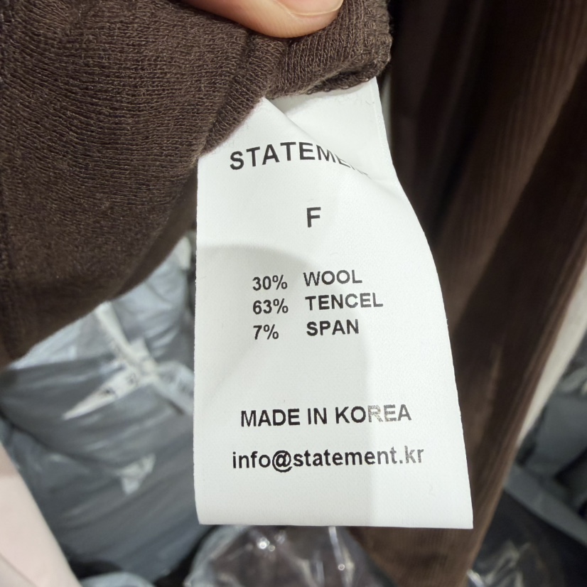 STATEMENT東大門㊣實拍女裝新品真品時尚職業休閑人氣長袖T恤STATEMENT長袖T恤