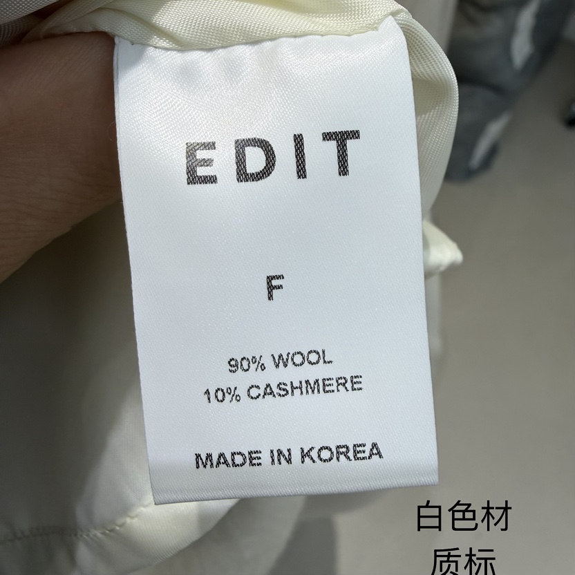 EDIT東大門㊣實拍女裝新品時尚人氣真品休閑熱賣中長款大衣EDIT中長款大衣
