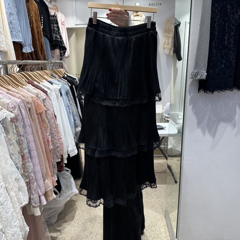 BELITA東大門㊣直郵女士新款時尚推薦25秋冬人氣職業真品長裙BELITA長裙圖色2