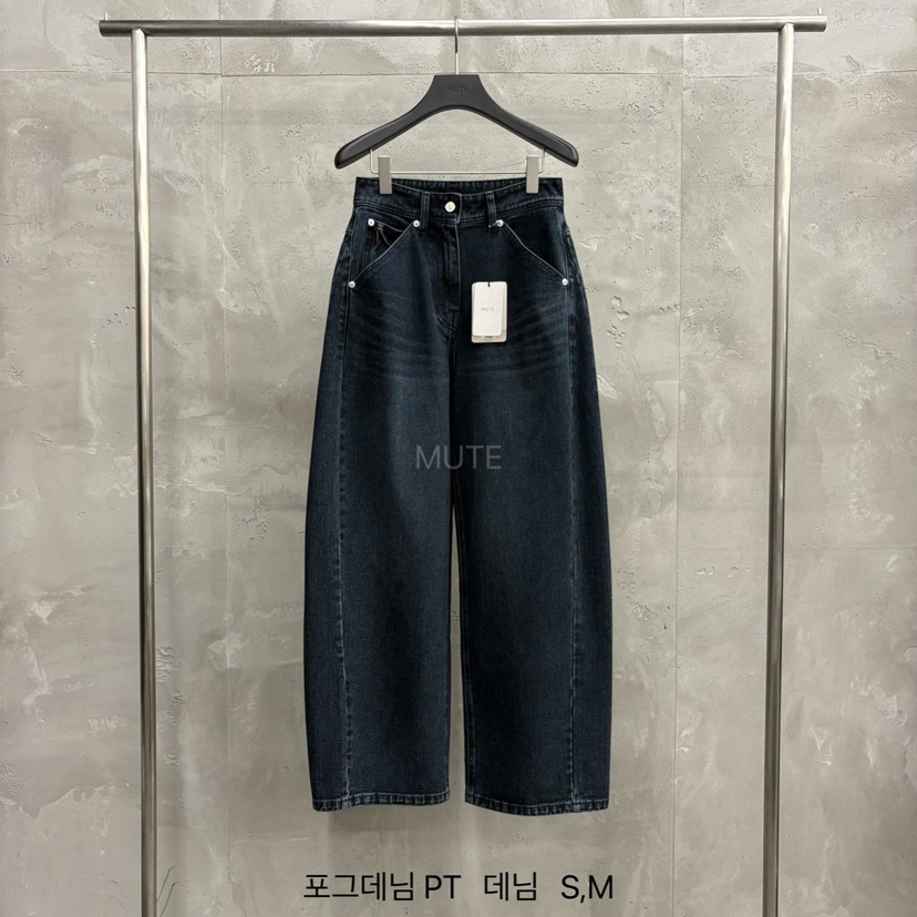 MUTE-P東大門㊣代購女裝新款人氣熱賣推薦真品休閑職業牛仔褲MUTE牛仔褲圖色1牛仔藍