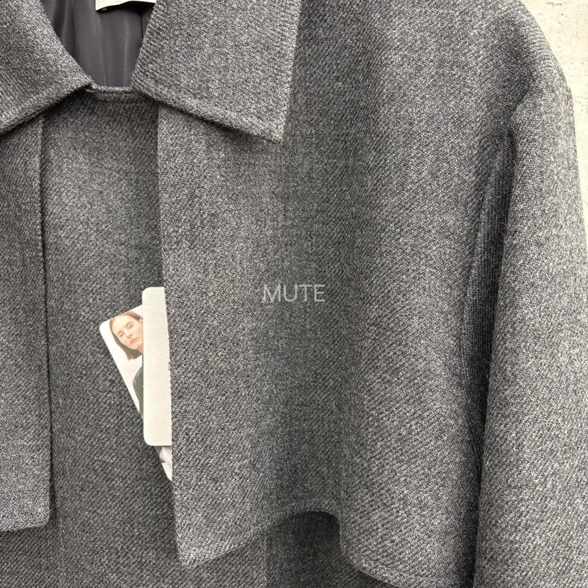 MUTE-P東大門㊣實拍女士新款休閑真品25秋冬中長款大衣含腰帶MUTE中長款大衣