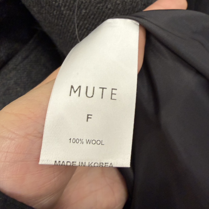 MUTE-P東大門㊣實拍女士新款休閑真品25秋冬中長款大衣含腰帶MUTE中長款大衣
