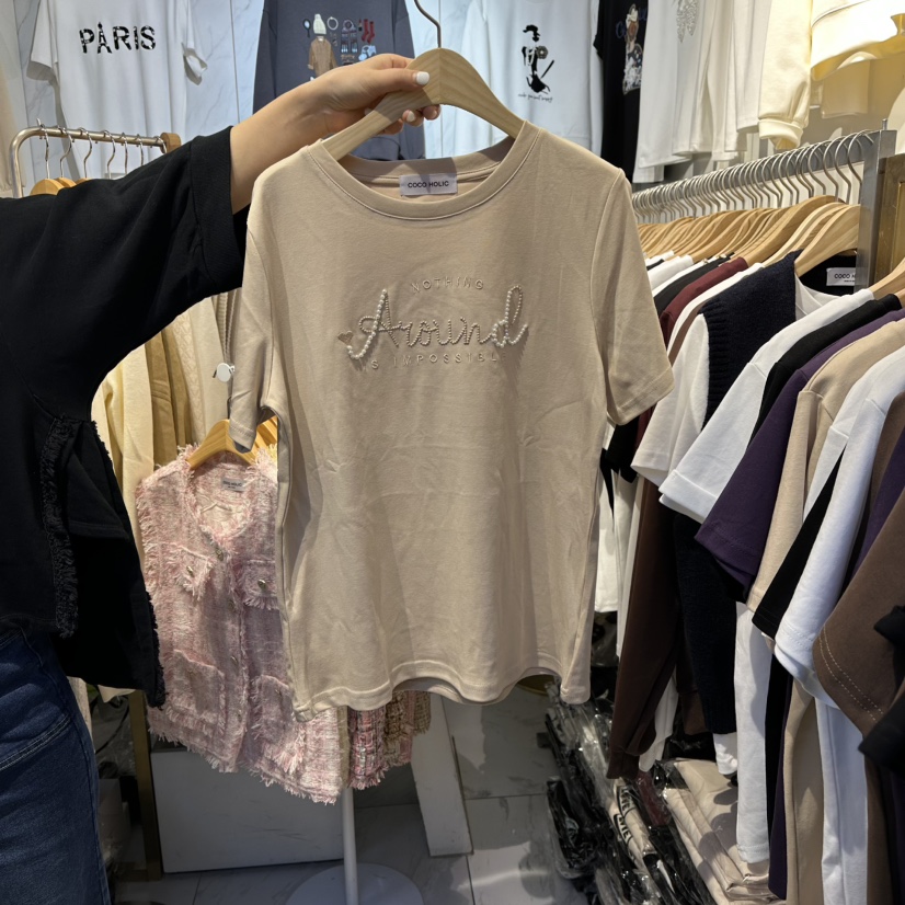 COCO HOLIC韓國直郵㊣女裝新品真品職業休閑熱賣推薦人氣T恤COCO HOLICT恤圖色3