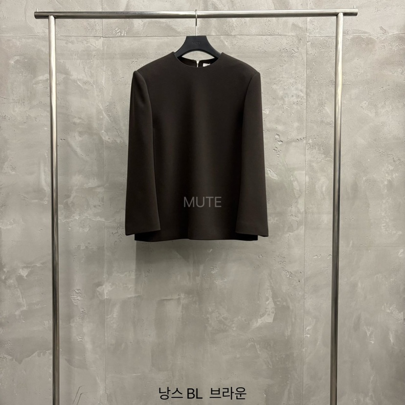 MUTE-P東大門㊣實拍女士新款真品熱賣休閑25秋冬襯衫蕾絲衫MUTE襯衫/蕾絲衫圖色1棕色