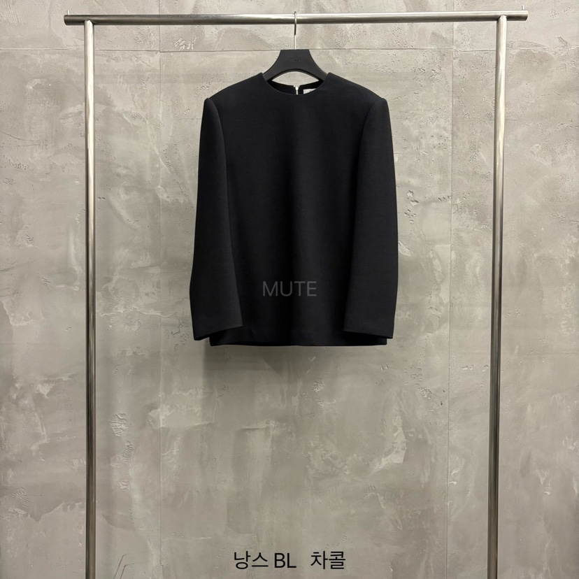 MUTE-P東大門㊣實拍女士新款真品熱賣休閑25秋冬襯衫蕾絲衫MUTE襯衫/蕾絲衫圖色2墨色