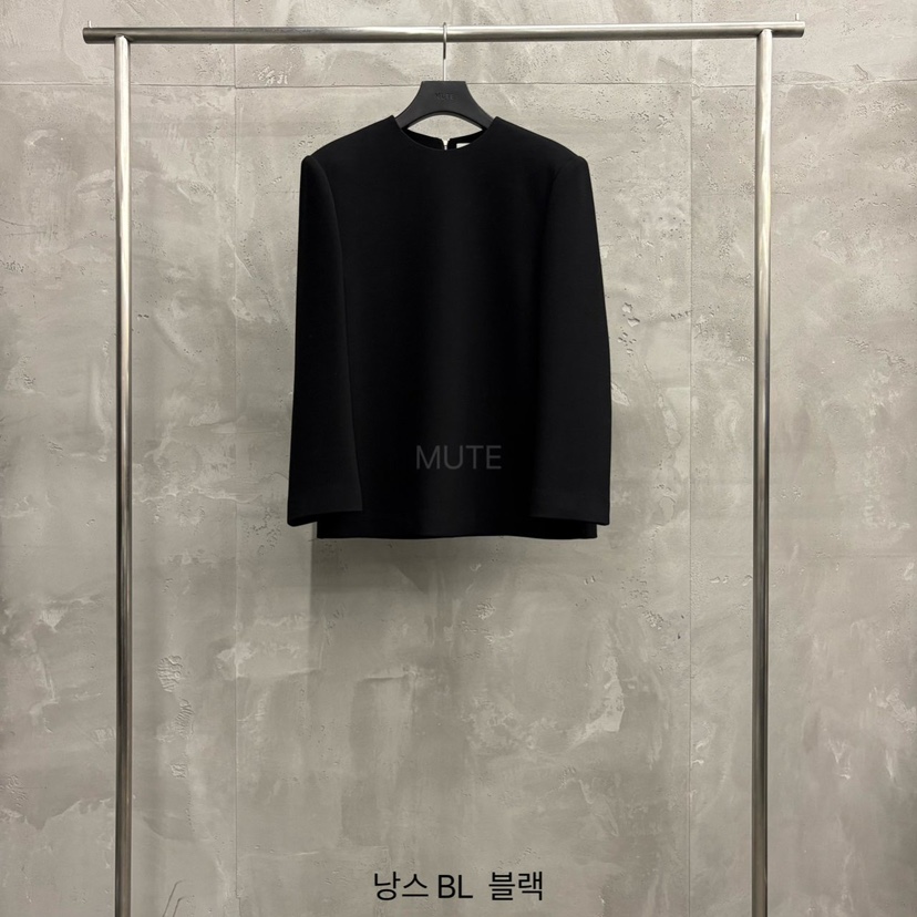 MUTE-P東大門㊣實拍女士新款真品熱賣休閑25秋冬襯衫蕾絲衫MUTE襯衫/蕾絲衫圖色3黑色