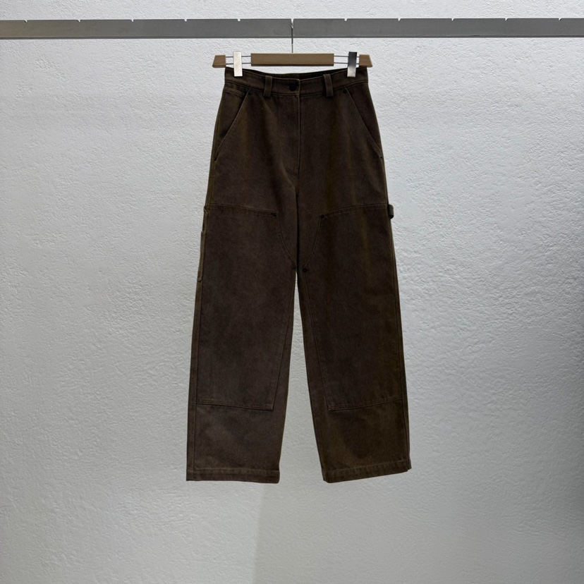 STATEMENT東大門㊣代購女裝新品真品人氣時尚休閑25秋冬休閑褲STATEMENT休閑褲圖色1深米色